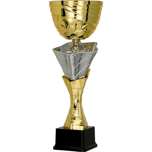 3149 Puchar metalowy złoto – srebrny